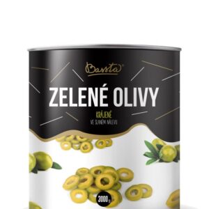 Olivy zelené krájané 3000g/1560g BMC